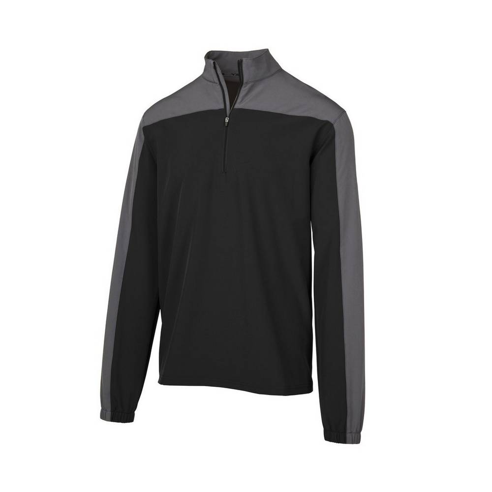 Mizuno Comp Long Sleeve Batting Férfi Jacke Fekete YUC056379